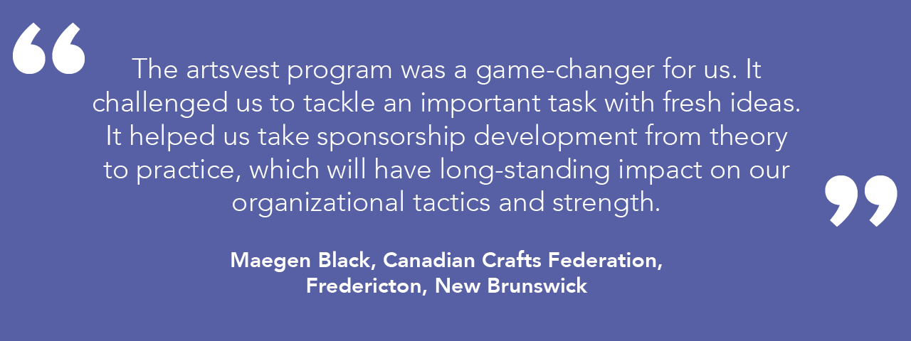 artsvest testimonials – New Brunswick