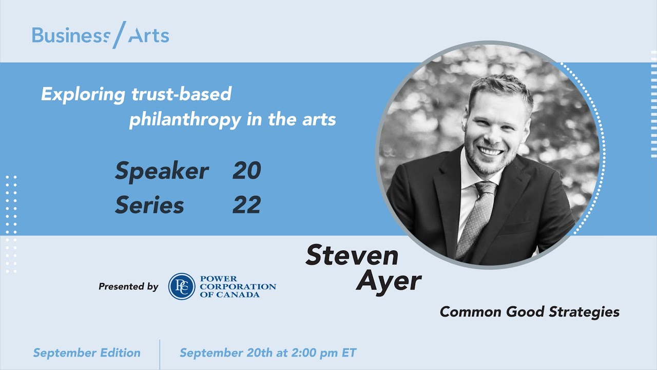 Exploring trust-based philanthropy in the arts